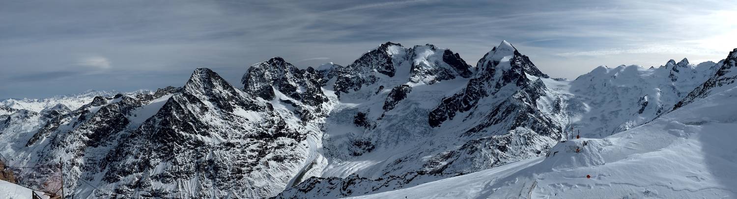 Panorama Berninagruppe vom Corvatsch
