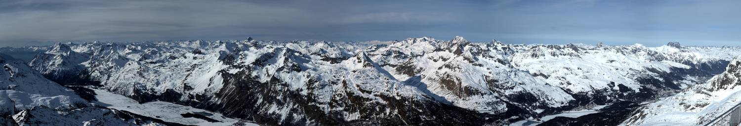 Panorama Berninagruppe vom Corvatsch