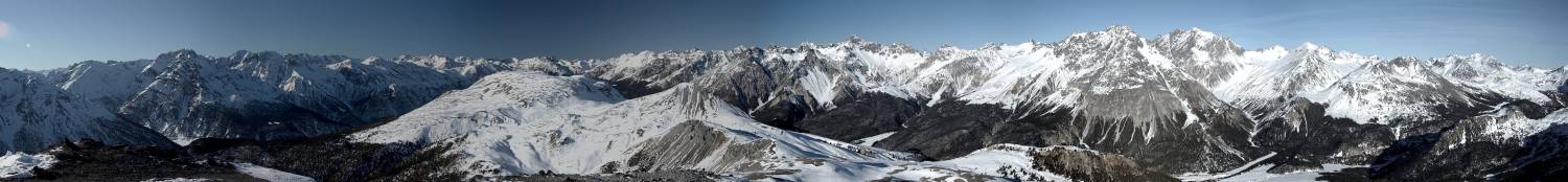 Panorama Munt Buffalora Gipfel