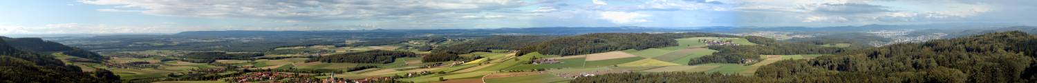 Panorama Nordost vom Irchelturm