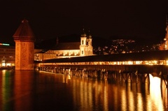 Kapellbrücke bei Nacht