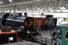 Dampflokomotivensektion im Verkehrshaus der Schweiz
